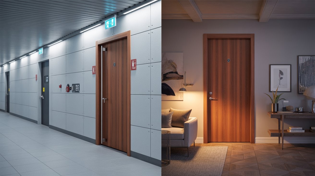 Fire-Rated Doors in Commercial vs. Residential Buildings